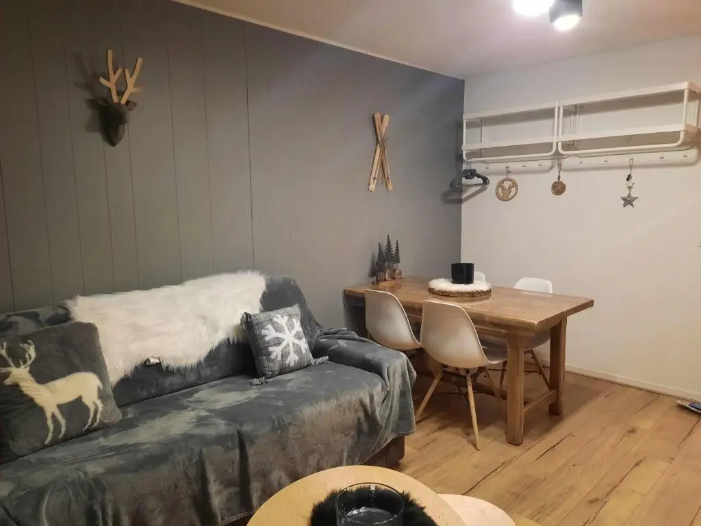 Le Flocon-Studio cabine-Balcon 4-6 Pers à 100m des pistes