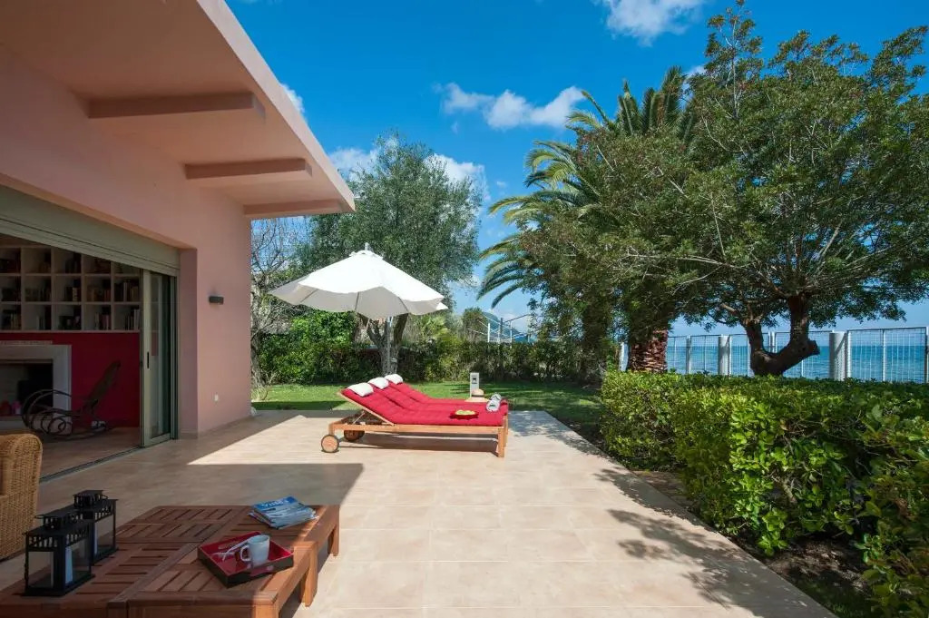 Beachfront Villa with Garden - Valentine Corfu
