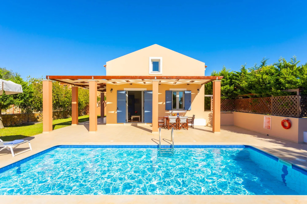 Nafsika Beach House Large Private Pool Walk to Beach Sea Views A C Wifi Car Not Required - 1880