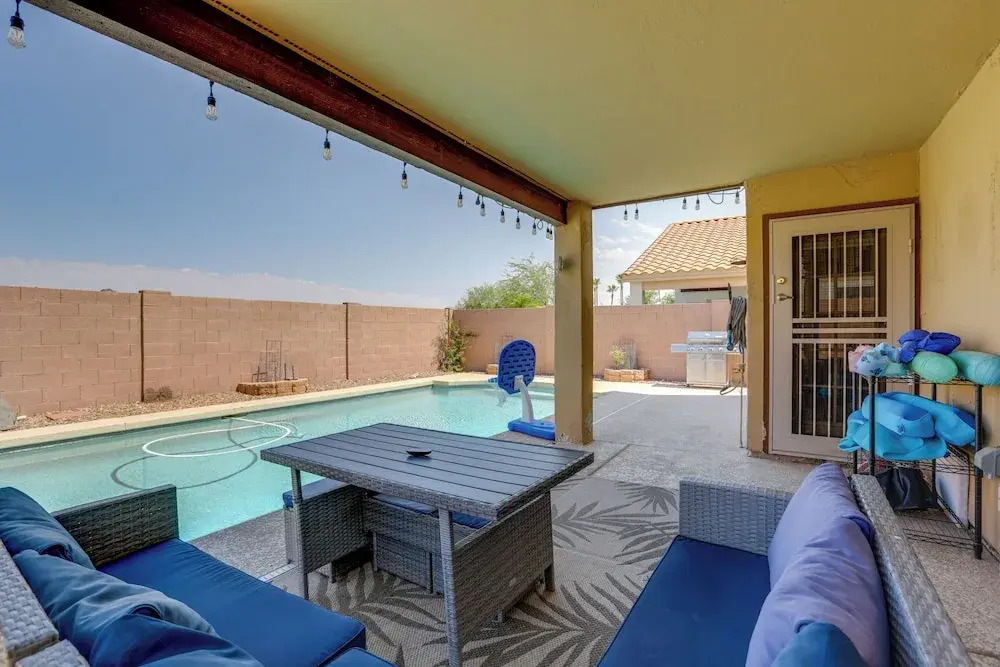 Heated Pool & Lake Views: Goodyear Getaway