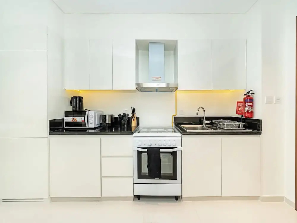 Luxury StayCation - Studio in Damac Hills with Balcony and Golf Views