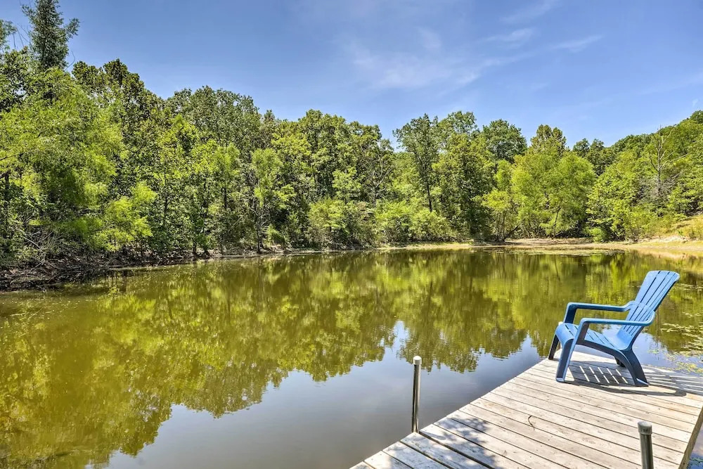 Branson Tiny Home on 52 Acres w/ Private Lake!