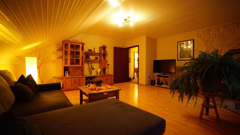 Ferienwohnung im Wald mit Kamin