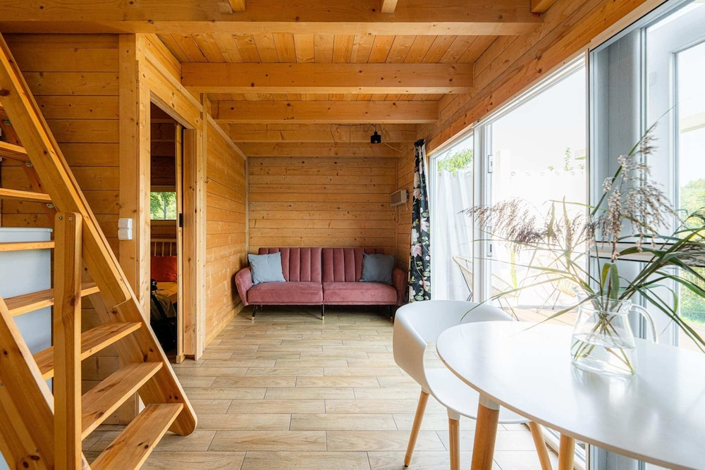 Scandinavian house overlooking the lake