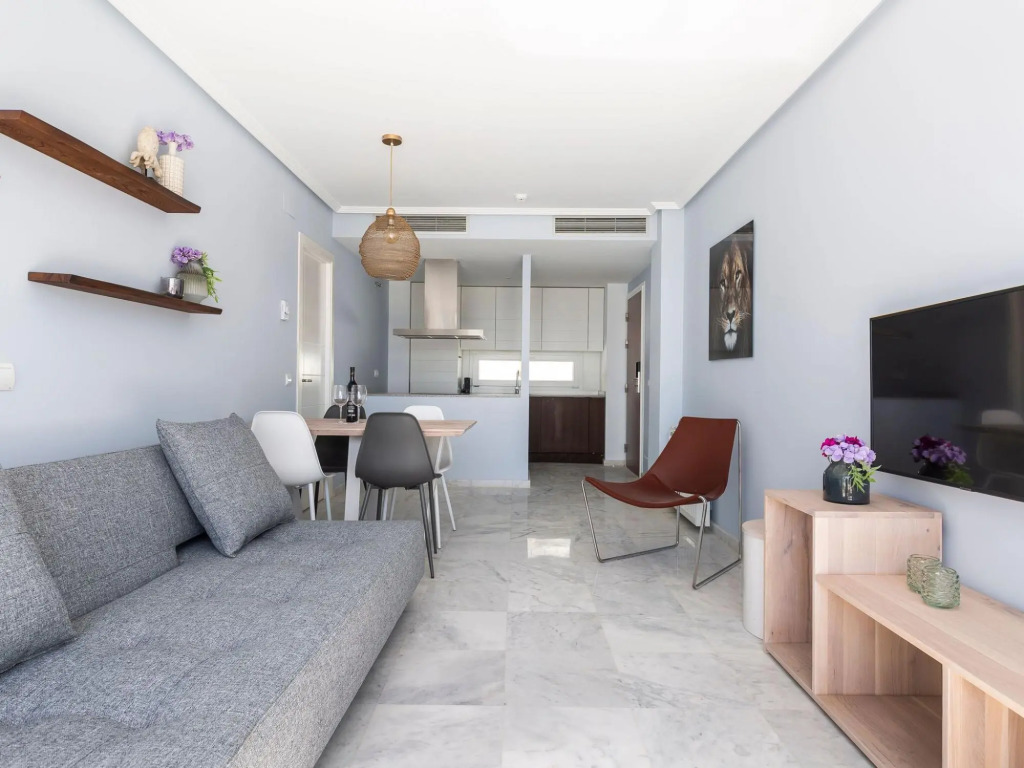 Modern apartment with roof terrace and sea view