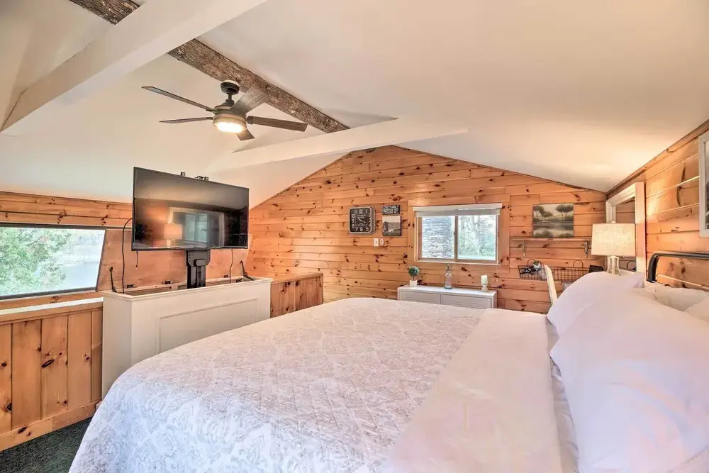 Pet-friendly Adirondack Cabin w/ On-site Lake