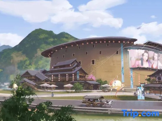 Yongding Tulou Xiangxu Tianya Mingyue Dao immersive Theater Theme B&B