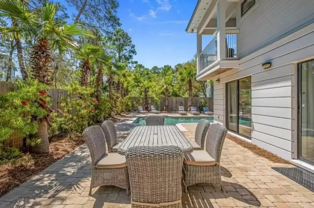 New Rental! 6br + 2 Bonus Rooms Private Pool + Golf Cart Walk To Seaside! 6 Bedroom Home by RedAwning