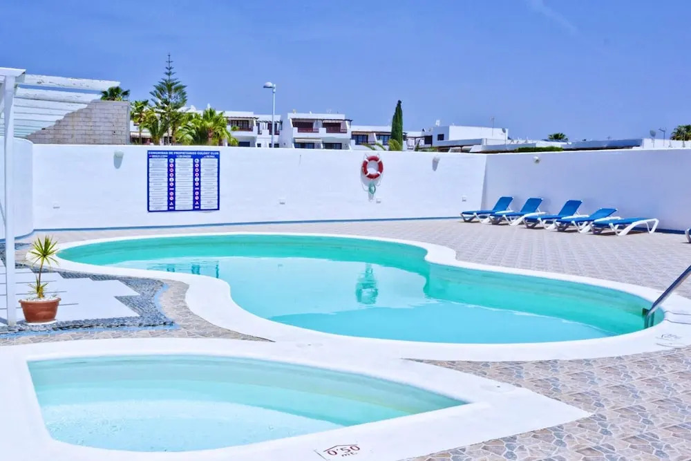 House with 2 Bedrooms in Tías, with Wonderful Sea View, Pool Access, Furnished Terrace - 400 M From the Beach
