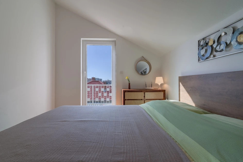 Apartment for 4 Guests Near the Beach in Biograd, Lovely Garden Modern Furnished