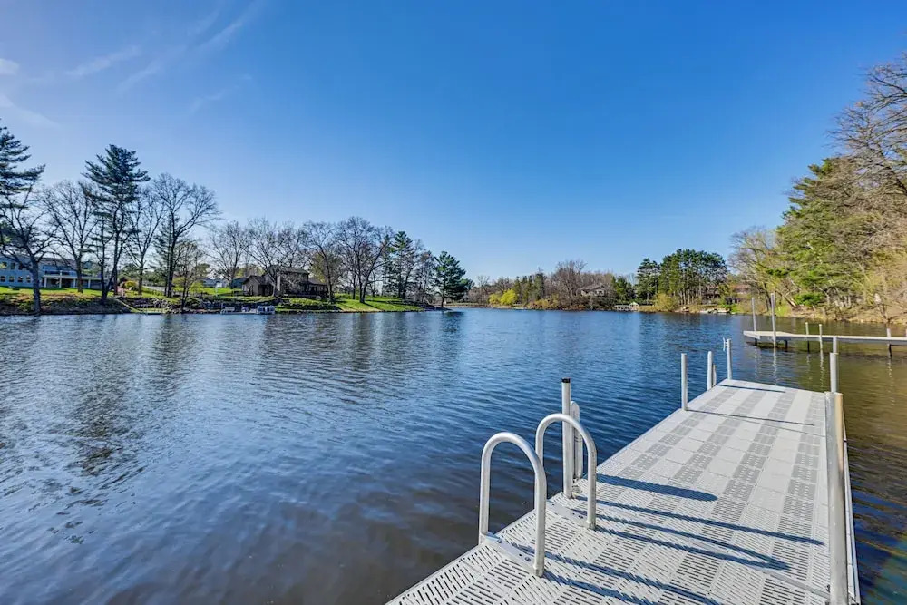 Lake Wissota Home w/ Private Dock + Fire Pit!