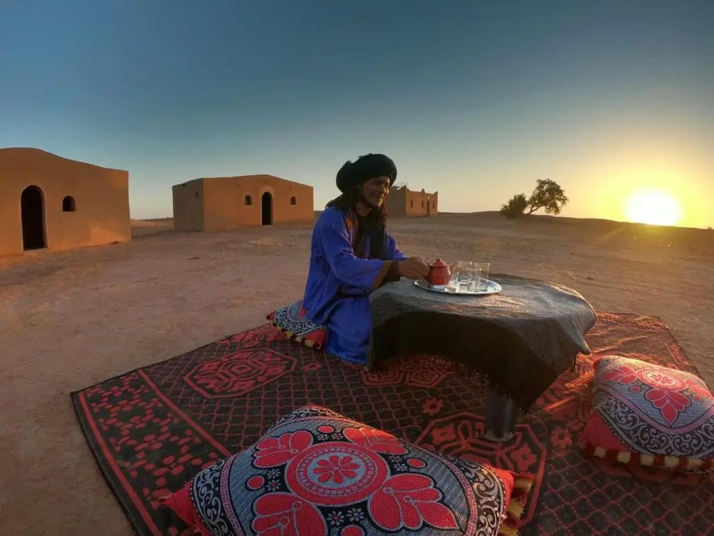 Sahara camp berber under stars