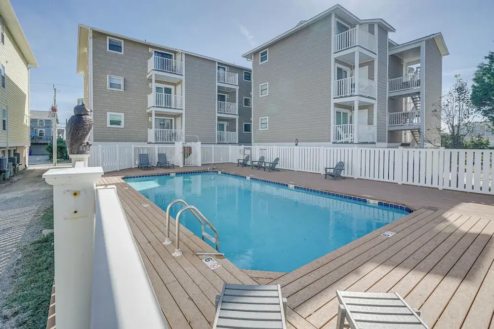 Steps to Ocean: Water-view Carolina Beach Unit!