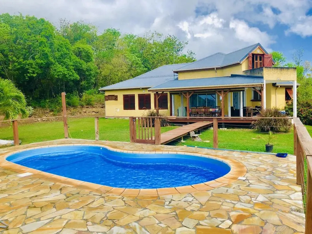 Villa with 3 Bedrooms in Deshaies, with Wonderful Sea View, Private Pool, Enclosed Garden - 850 M From the Beach