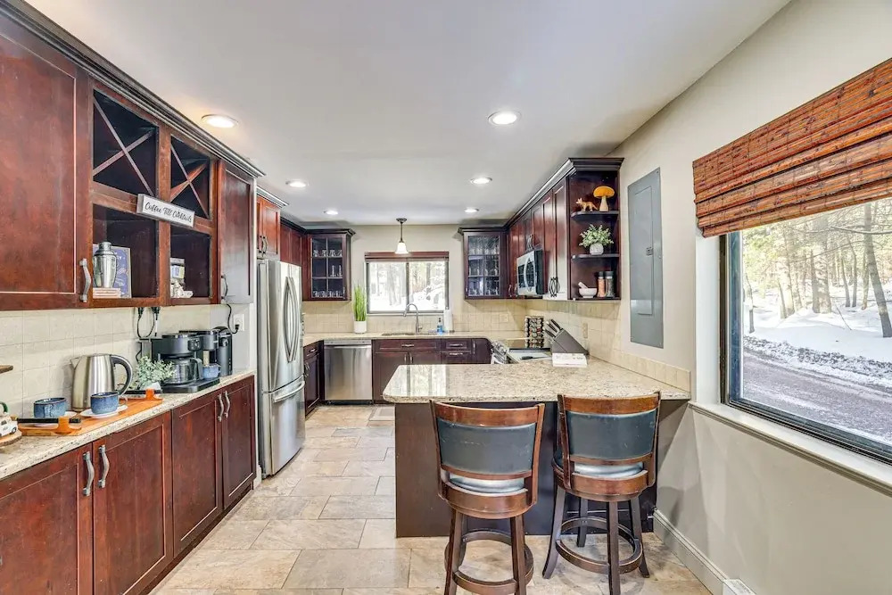 Lake Naomi Luxury Home w/ Stream Pool & Fire Pit