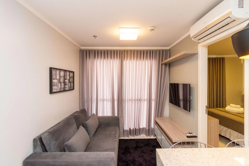 Apartamento de 1 quarto no Ed. Metropolitan Barcelona - Próximo ao Shopping Flamboyant- Jardim Goiás - MB301A