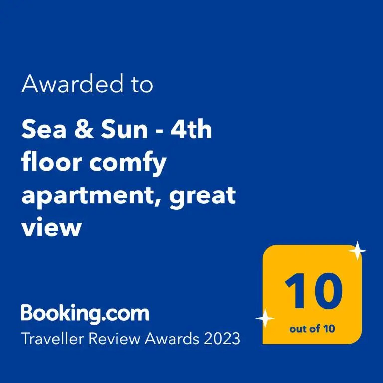 Sea & Sun - 4th floor comfy apartment, great view