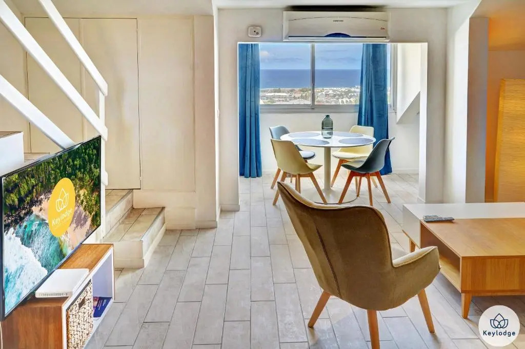 T1 duplex - Le Rivage - 3 étoiles - Centre-ville de Saint-Pierre