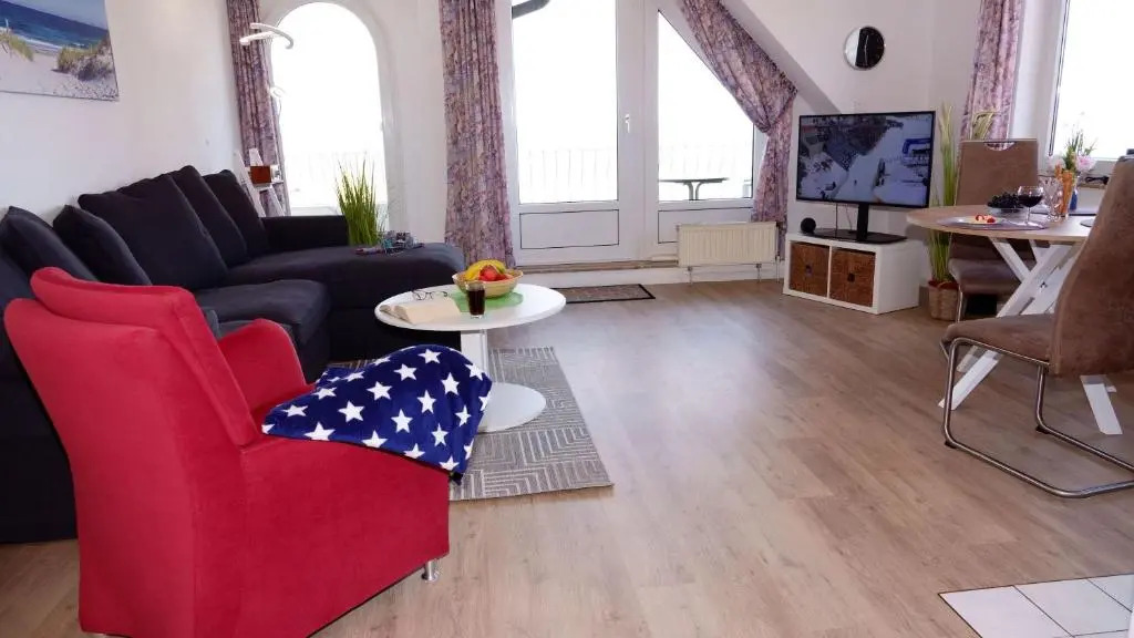 Whg 11 im Haus Nordseeperle - gemütliche Ferienwohnung in direkter Strandlage mit Meerblick