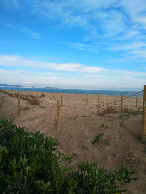 Sea front apartment in Platja Pals with terrace and parking