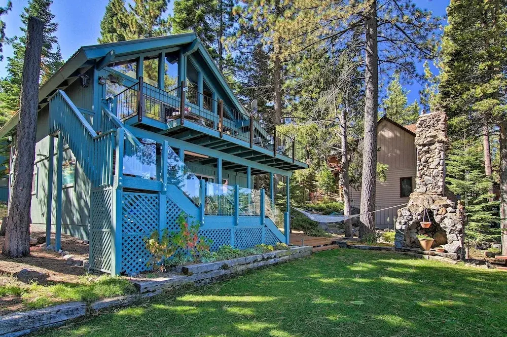 Dock Access & Hot Tub: Waterfront Meeks Bay Home