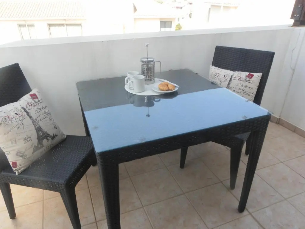 Studio, E104 with double bed, kitchen & shower room, sunny balcony