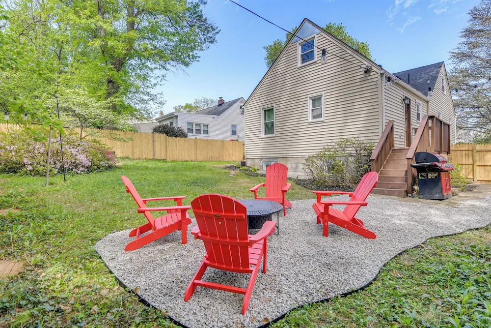 the Red Door Stylish Family Home in Falls Church