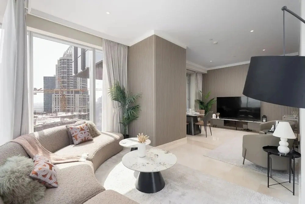 Balcony with City View 2 Bedroom - JLT Dubai Close to Metro & Marina by Heaven Crest Vacation Homes
