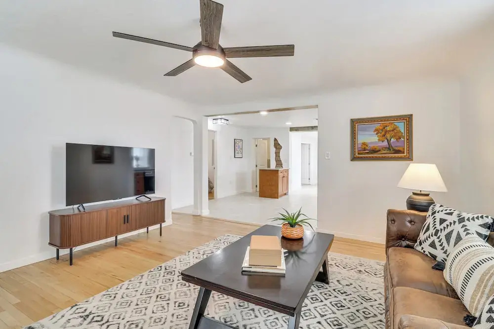 Walk to Old Town Plaza! Chic ABQ Retreat w/ Patio