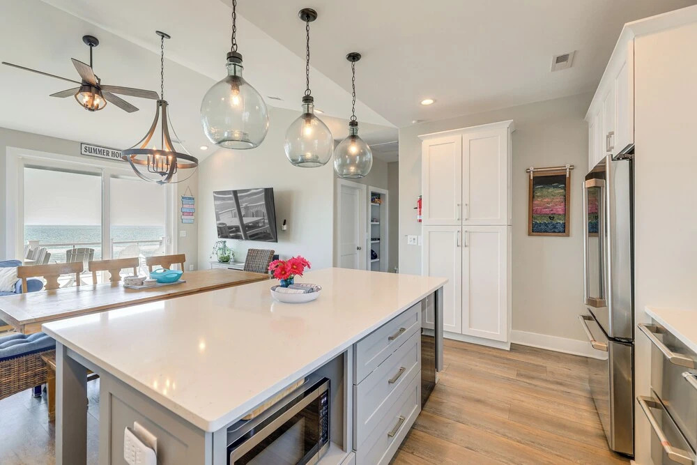 Beachfront Oasis w/ 2 Large Decks, BBQ & Views!