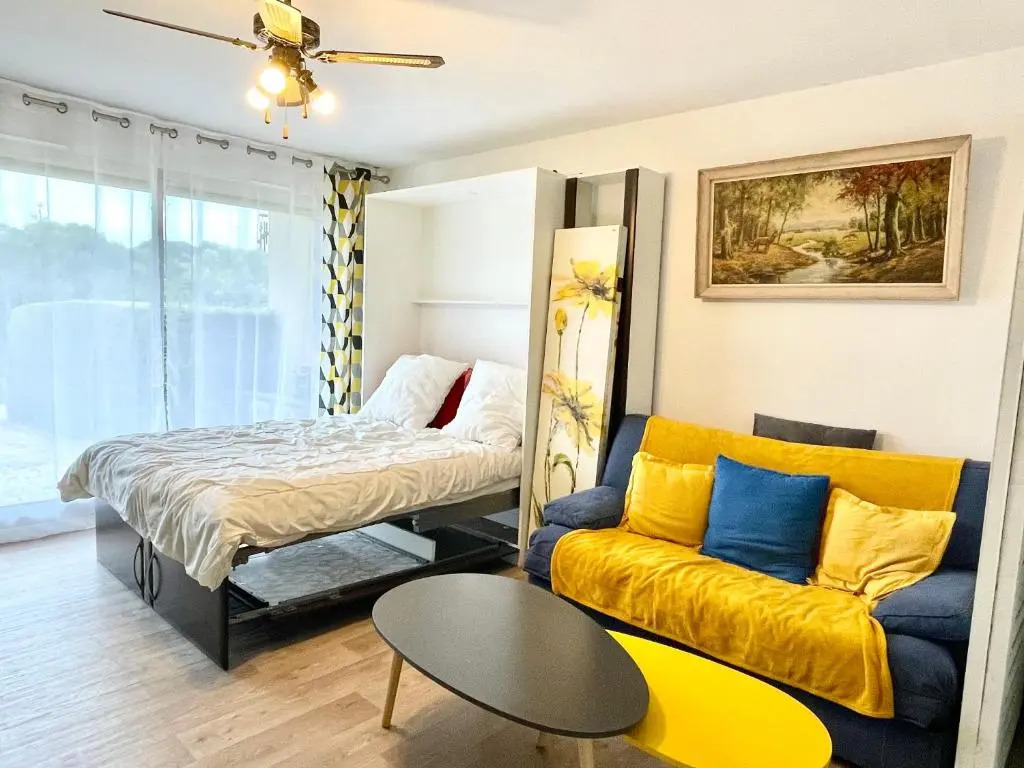 Studio cozy, vue sur le golf Houlgate