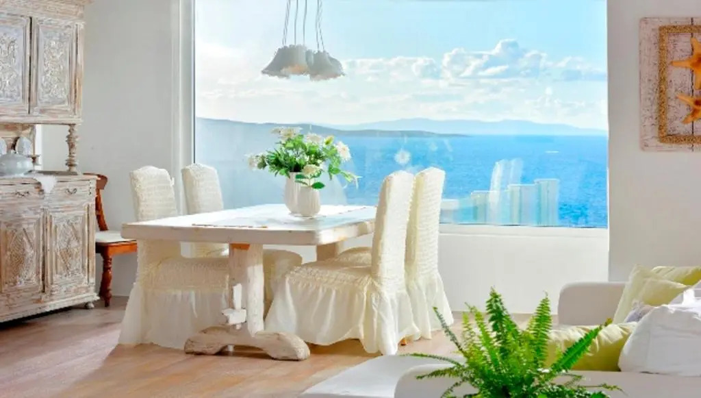 5 bedrooms villa with sea view private pool and enclosed garden at Mykonos