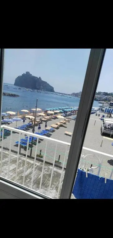 Apartment with one bedroom in Ischia with wonderful sea view and terrace 20 m from the beach