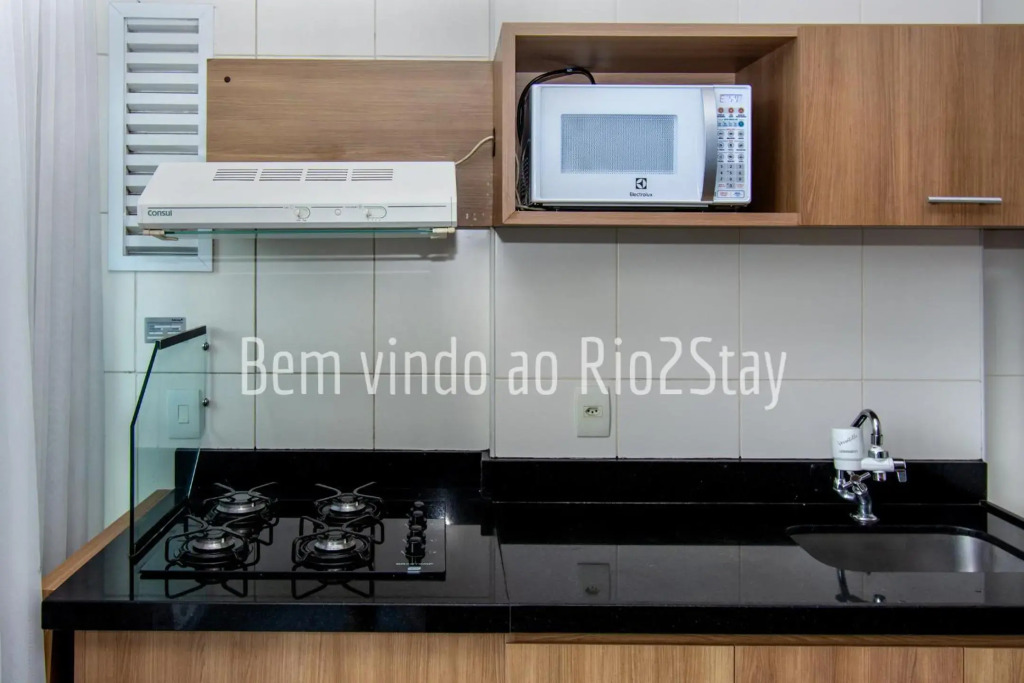 10 Flat Verano Stay cozinha, Parque Olímpico e Arena