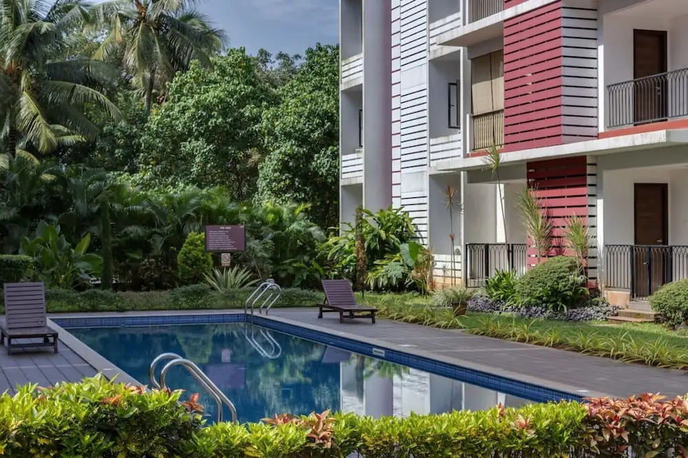 1BR w Pool Sauna Near Calangute Baga Beach