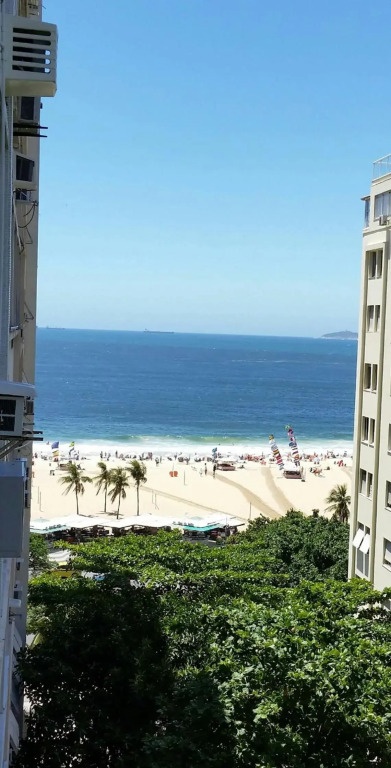 Copacabana, 1 quarto vista mar confortavel 100m da praia