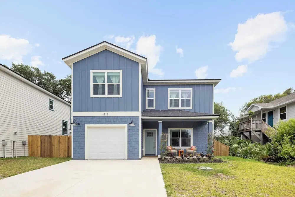 Playfully Designed Home + Hot Tub, Fire Pit & Game Room Blue Hour by Avantstay