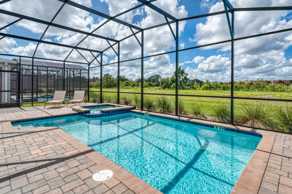 Spacious home near Disney with private pool and game room