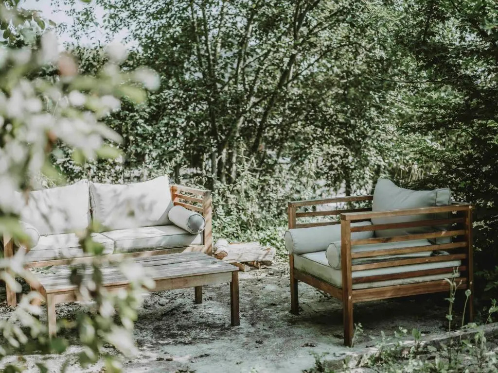 Wooden Soul : duplex 2 chambres avec jardin commun