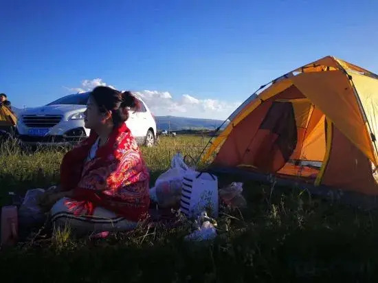 Flower House Girl Desert Camping Base