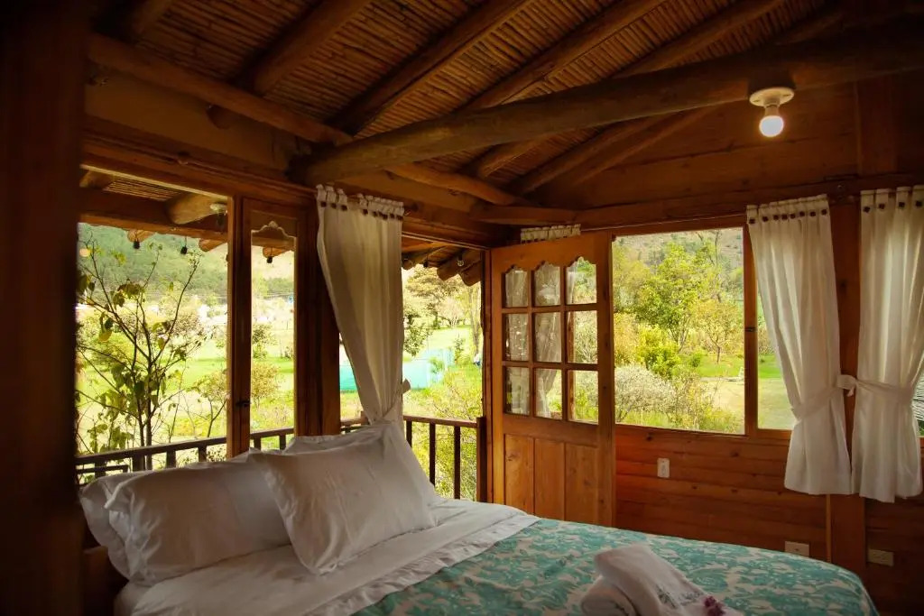 "Acogedora Cabaña Ojo de Agua en Villa de Leyva -Vistas Increíbles de las Montañas Iguaque