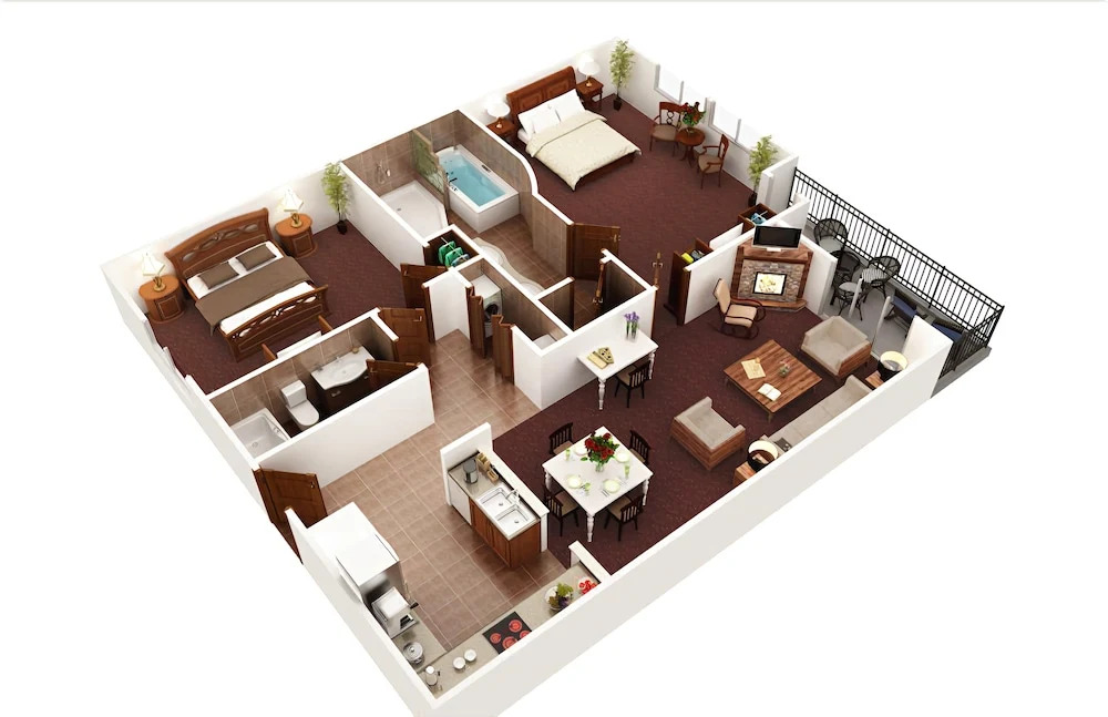 Pinnacle Condo 2 Bedroom Mountain View Home with Hot Tub
