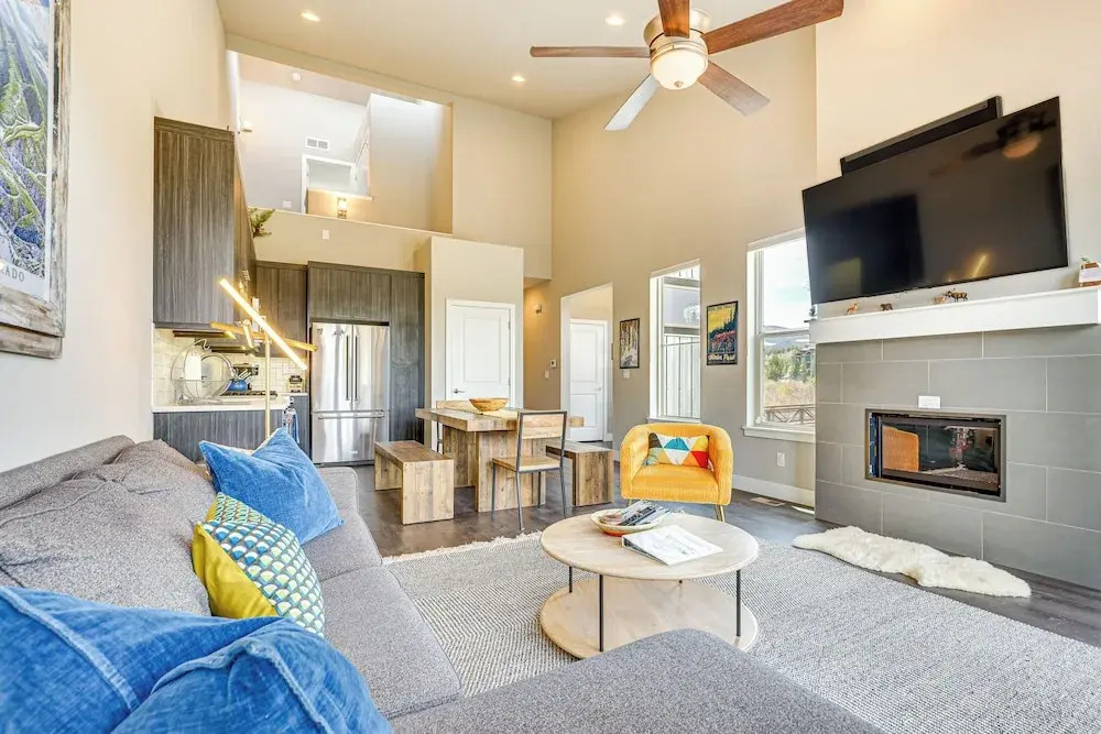 Walk to Dtwn: Fraser Retreat w/ Hot Tub & Views!