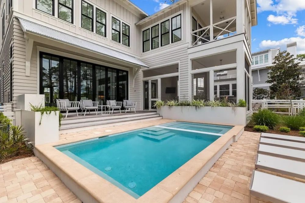 6 min Bike Ride to Beach! Private Pool with Lake Views in WaterColor! 5BR! home