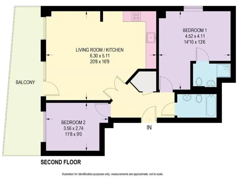 Large 2 Bed, 2 Bath, Free Parking & WiFi