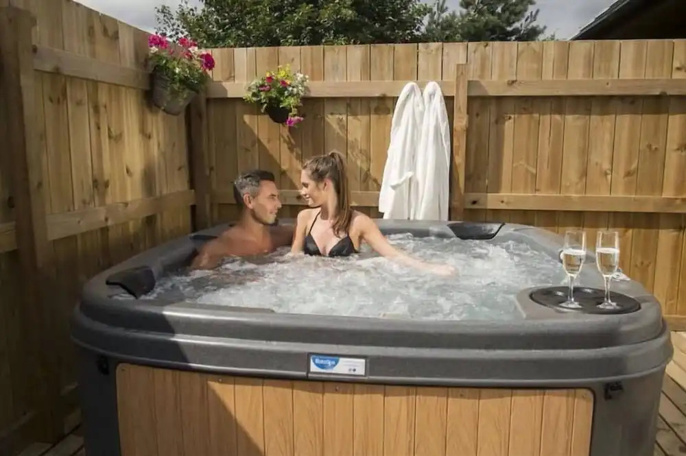 Goldcrest 1-Hot Tub-Woodland Lodges-Carmarthenshire-Tenby