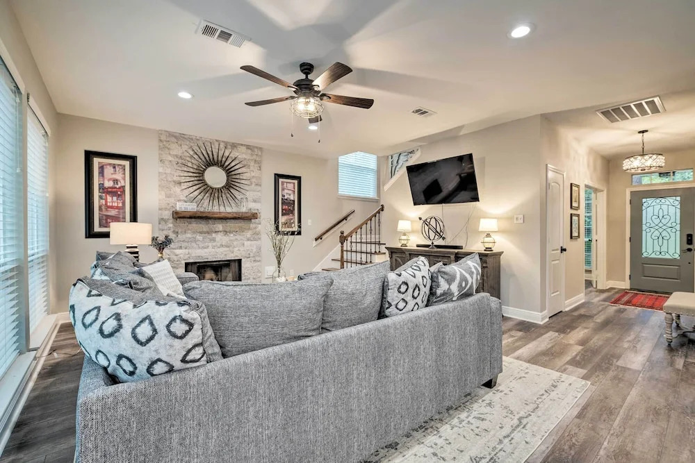 Modern Montgomery Home w/ Backyard, Deck, & Grill