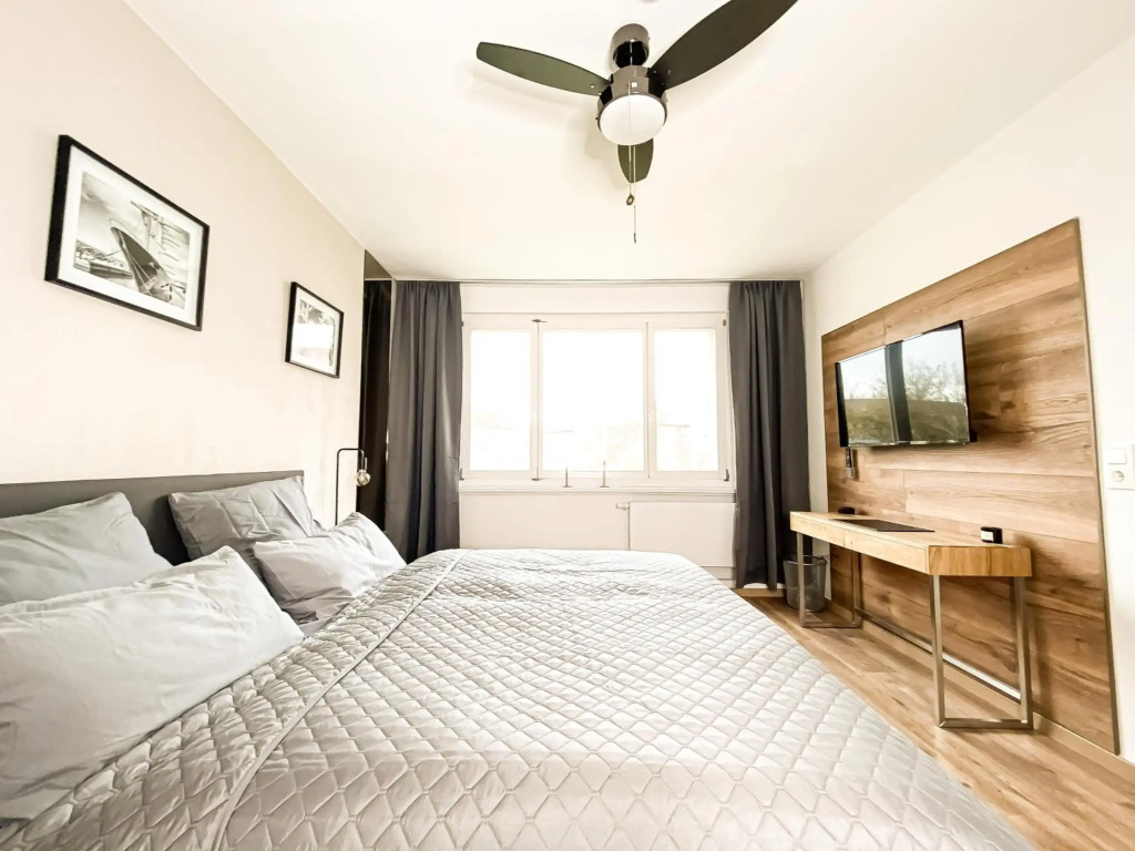 Modernes 2-Zimmer-Apartment, Nähe der neuen Leipziger Messe, ideal für vier Personen