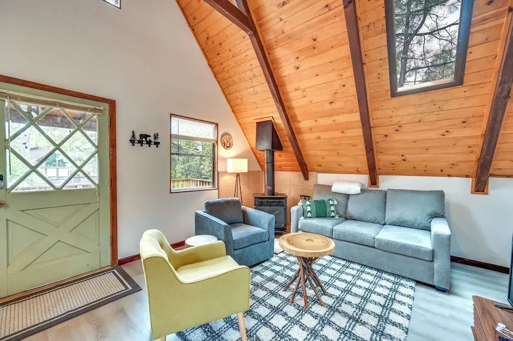 Deck & Grill: A-Frame Cabin in Munds Park