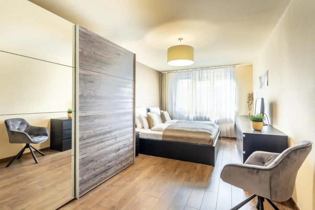 Cozy quiet apartment with a balcony